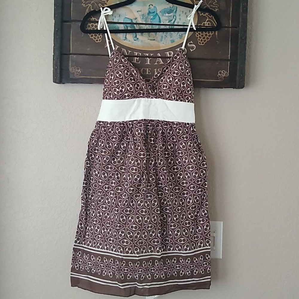 Boho brown Paisley Dress